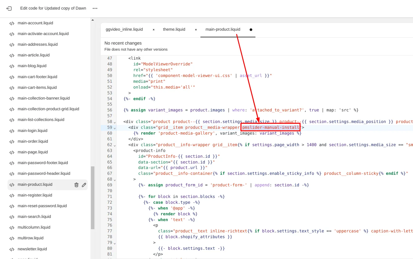 Add a class to the code block