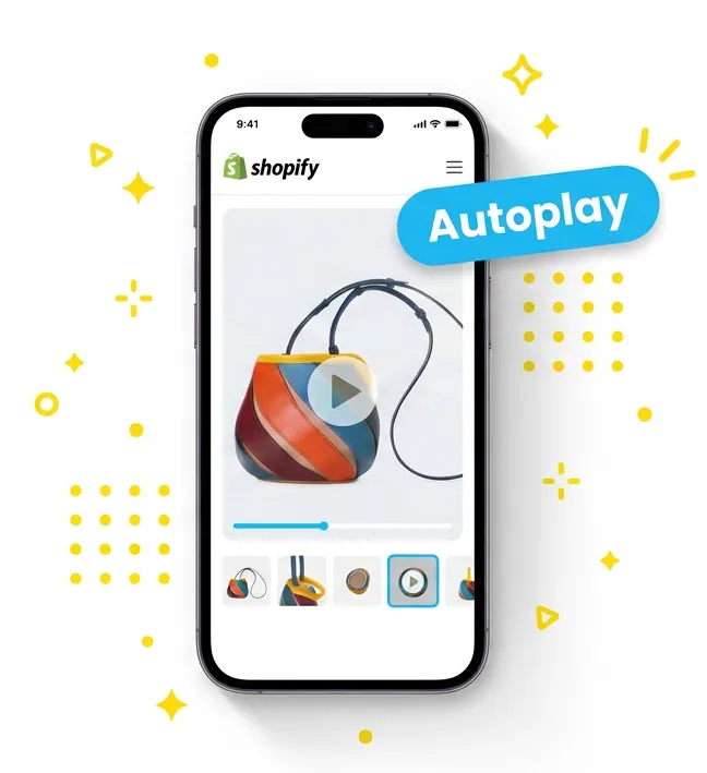 Video slide autoplaying after swiping in the Shopify product gallery