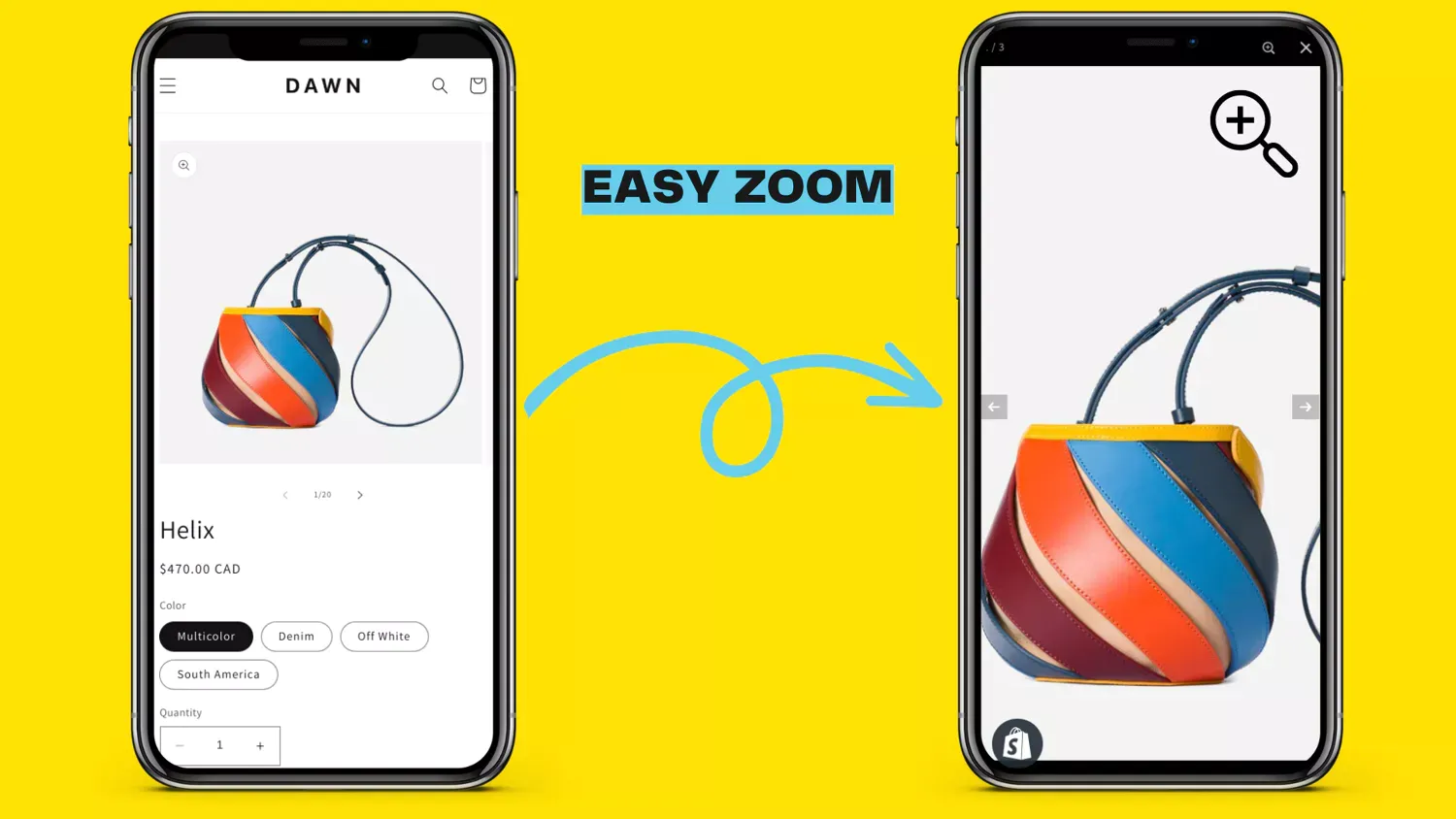 Shopify Product Page Images Zoom