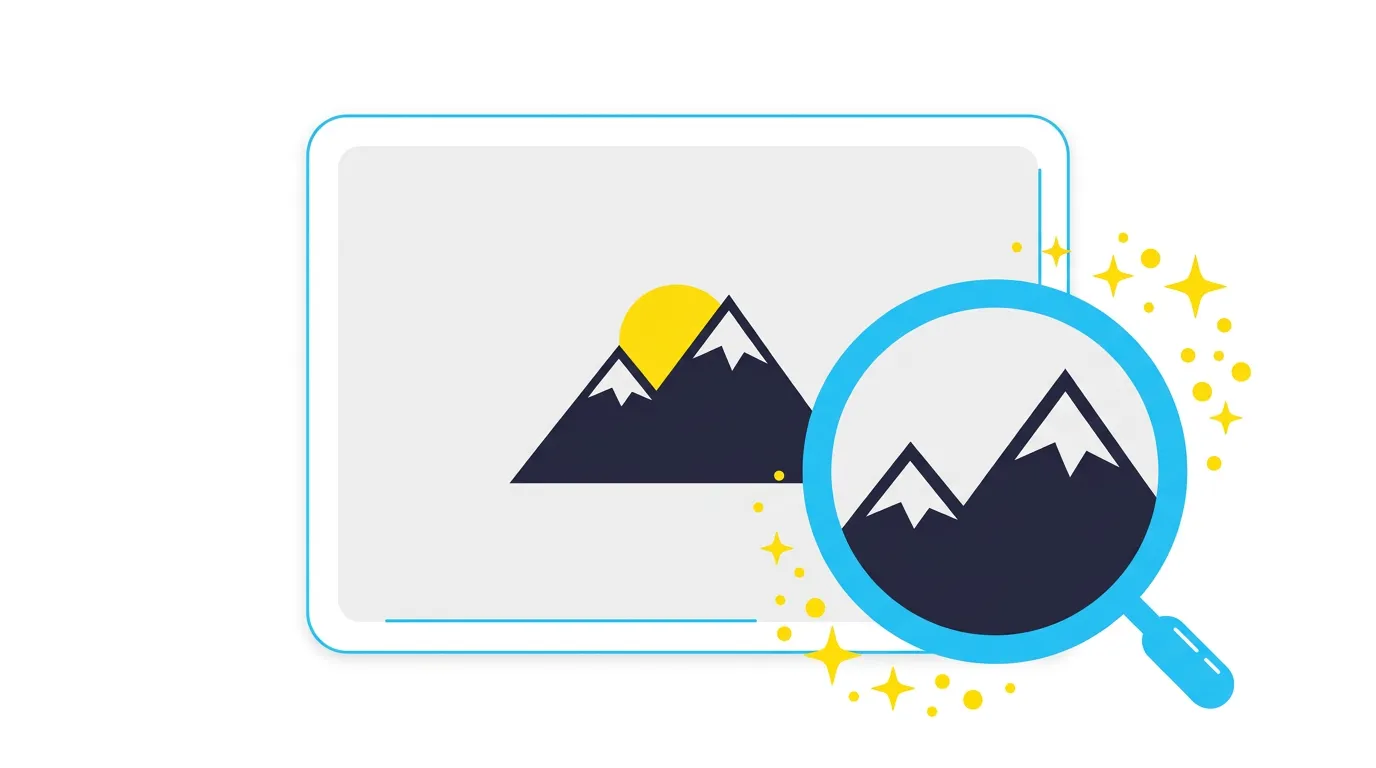 Magnifier zoom lens active on a Shopify product image showing enlarged fabric detail