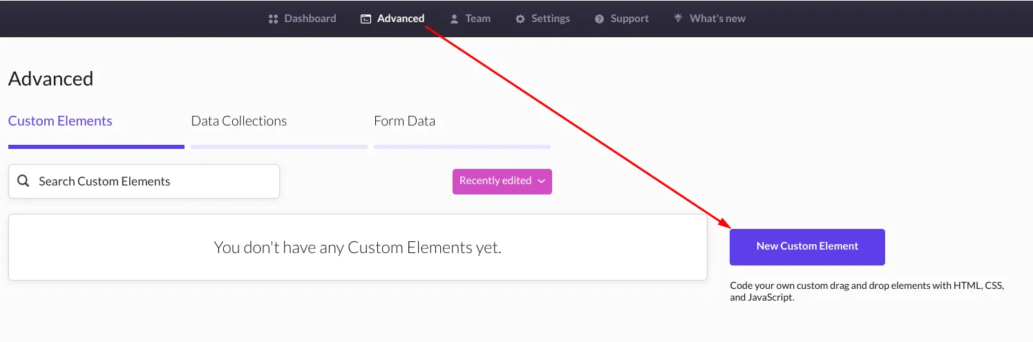 Add new Custom Element in Shogun